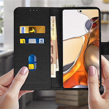 Avis Avizar Housse Xiaomi 11T et 11T Pro Clapet Portefeuille Support vidéo Noir