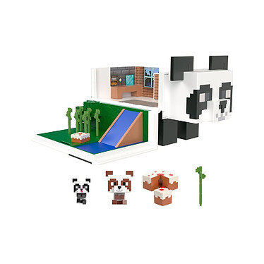 Minecraft - Playset Mob Head Minis La maison du Panda