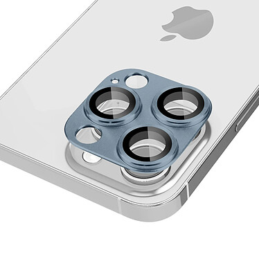 Avizar Film Caméra pour iPhone 14 Pro et 14 Pro Max Verre Trempé + Alliage d'Aluminium  Bleu Sierra pas cher