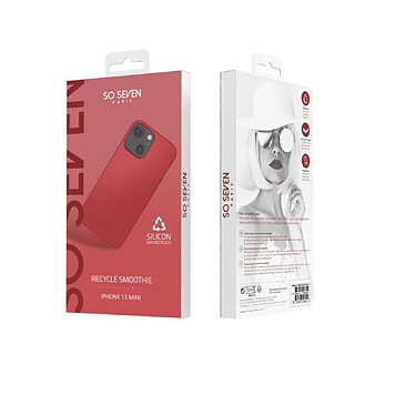 Avis So Seven Coque pour iPhone 13 Mini SMOOTHIE RECYCLE Rouge