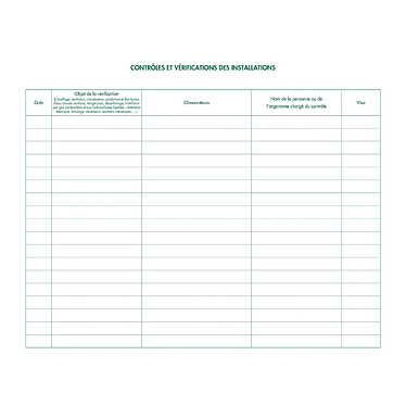 Acheter EXACOMPTA Piqûre 24x32cm Registre de sécurité pour les établissement recevant du public (ERP) - 32 pages x 5