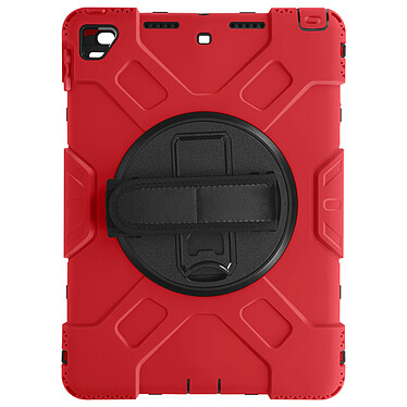 Avizar Coque pour iPad 10.2 2021, 2020, 2019 Sangle Poignée Béquille Support Rouge