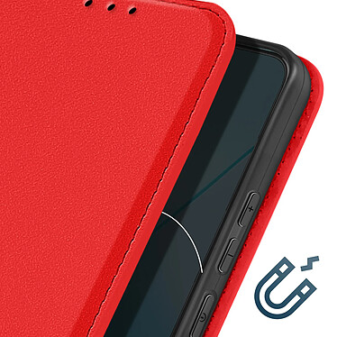 Avizar Étui pour Xiaomi Redmi Note 13 Pro 5G Porte-carte Support Vidéo Rouge pas cher