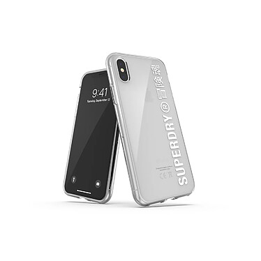 Avis Superdry Coque pour Apple iPhone X / XS Collection Snap Case Clear en TPU Transparent