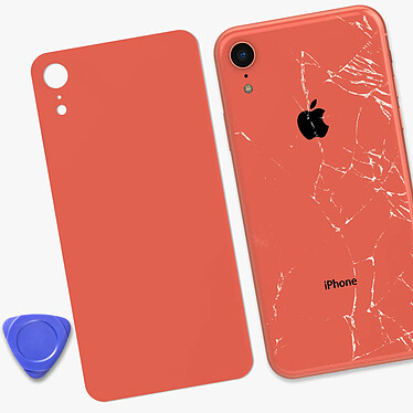 Acheter Clappio Vitre arrière de remplacement pour Apple iPhone XR Corail