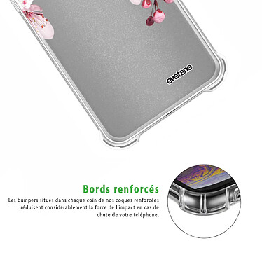 Acheter Evetane Coque OPPO Find X3 Lite Silicone antichocs Solides coins renforcés  transparente Motif Cerisier