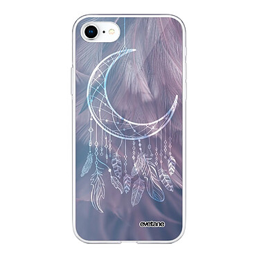 Evetane Coque iPhone 7/8/ iPhone SE 2020 360 intégrale transparente Motif Lune Attrape Rêve Tendance