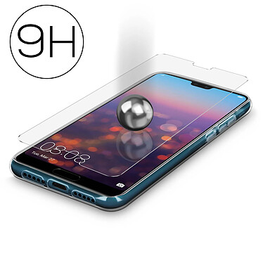 Avizar Coque Arrière + Film Verre Trempé 9H Transparent Huawei P20 - Transparent pas cher