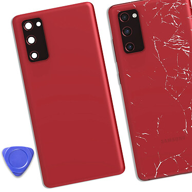 Acheter Clappio Vitre arrière de remplacement pour Samsung Galaxy S20 FE Rouge