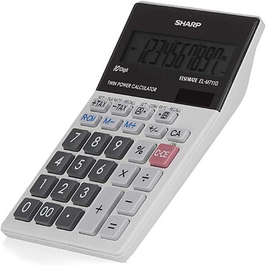 Avis SHARP Calculatrice de bureau modèle EL-M711GGY - 10 Chiffres