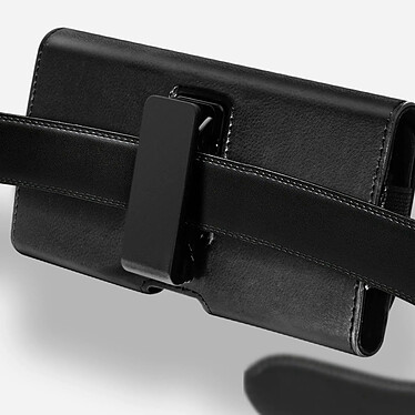 Myway Étui Ceinture pour Smartphone Taille XXL Fixation Clip Rabat Aimanté  Noir pas cher