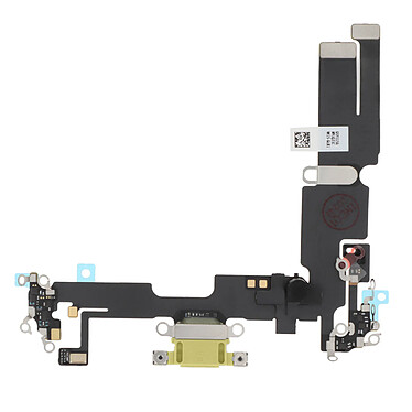 Relife Connecteur de Charge Lightning pour Apple iPhone 14 Plus Jaune