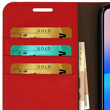 Avizar Etui Huawei P20 Lite Housse Cuir Portefeuille Fonction Support - Rouge pas cher