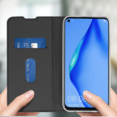 Acheter Avizar Housse Huawei P40 Lite Étui Folio Porte-carte Fonction Support Vidéo noir