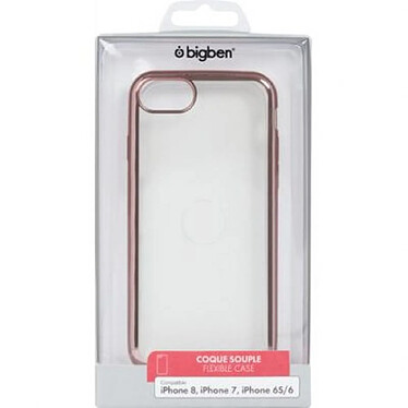 Acheter BigBen Connected Coque pour iPhone 6/7/8/SE20 Contour métal Or Transparent