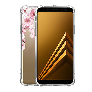 Avis Evetane Coque Samsung Galaxy A8 2018 anti-choc souple angles renforcés transparente Motif Cerisier