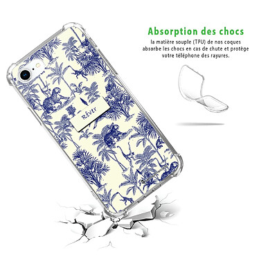 Avis LaCoqueFrançaise Coque iPhone 7/8/ iPhone SE 2020 Silicone antichocs Solides coins renforcés  transparente Motif Botanic Rêve