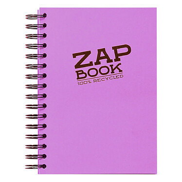 Avis CLAIREFONTAINE Carnet croquis ZAP BOOK SPIRALE A5 80g 160 Feuilles coloris aléatoire vif