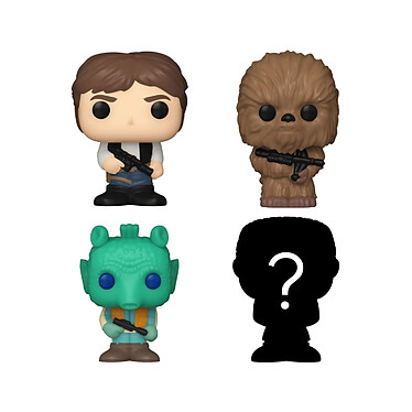 Star Wars - Pack 4 figurines Bitty POP! Vinyl Han Solo 2,5 cm