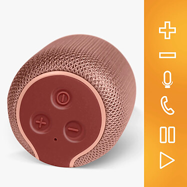 Avizar Mini Enceinte Bluetooth Radio FM et Slot Micro-SD Portable avec Dragonne  rose pas cher