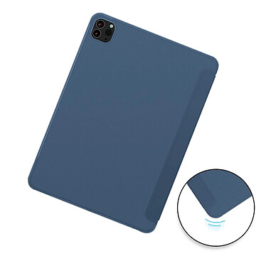 Avis Evetane Étui Smart Cover iPad Pro 129 pouces (2018/2020/2021) Bleu à Rabat avec Support