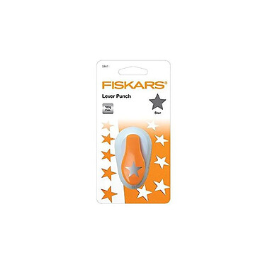 FISKARS Perforatrice à levier M 'étoile', blanc / orange