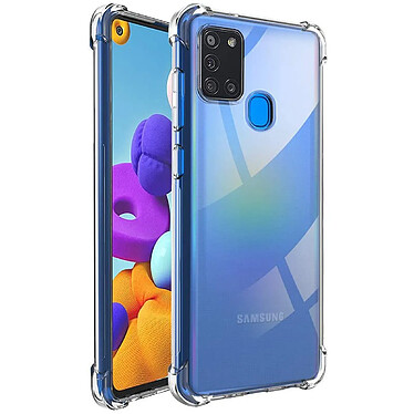 Evetane Coque Samsung Galaxy A21S Anti-Chocs avec Bords Renforcés en silicone transparente Motif