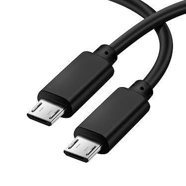 Akyga Câble Micro USB vers Micro USB 60cm Recharge et Synchronisation rapide Noir