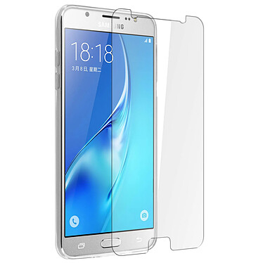 Avis Avizar Coque Arrière Transparent+ Film Verre Trempé Samsung Galaxy J7 2016