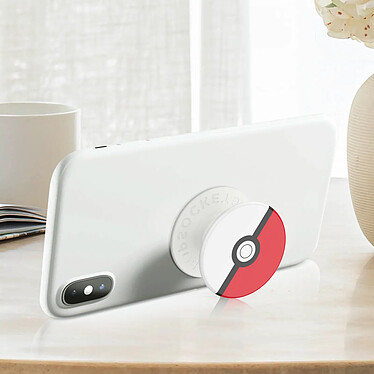 Avis Popsockets PopGrip Poké Ball Poignée Maintien Support Fixation adhésive Blanc