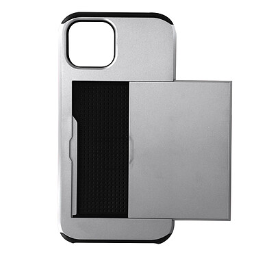 Avizar Coque iPhone 13 Pro avec Rangement Carte Coulissant Antichoc Defender Gris