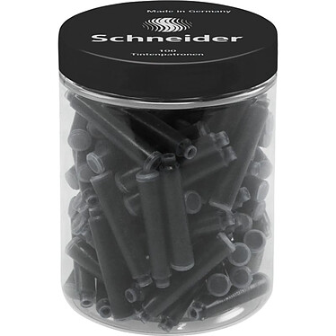 SCHNEIDER Pot de 100 cartouches d'encre Noir