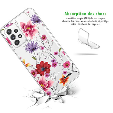 Avis Evetane Coque Samsung Galaxy A72 360 intégrale transparente Motif Fleurs Multicolores Tendance