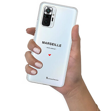 LaCoqueFrançaise Coque Xiaomi Redmi Note 10 Pro 360 intégrale transparente Motif Marseille mon amour Tendance pas cher