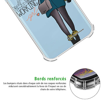 Acheter LaCoqueFrançaise Coque Samsung Galaxy A52 Silicone antichocs Solides coins renforcés  transparente Motif Working girl