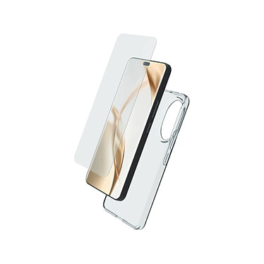 Myway Pack Protection pour Honor 200 5G Coque Souple et Verre Anti-rayures 9H Transparent