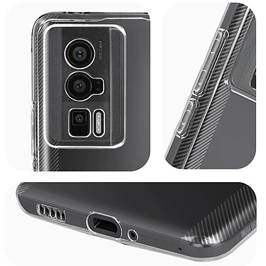 Avizar Coque pour Xiaomi Poco F5 Pro Souple Caméra Protégé  Transparent pas cher