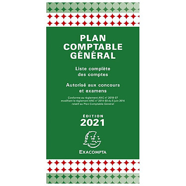 EXACOMPTA Plan comptable général avec couverture plastique 17,5x9cm