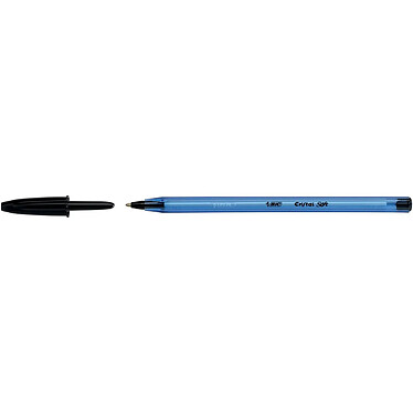 BIC Stylo bille CRISTAL SOFT pointe moyenne 1,2 mm encre Noire x 50