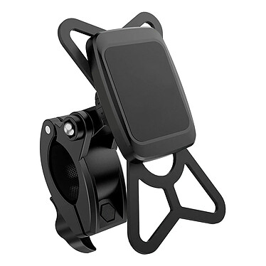 Blue Star Support Vélo Magnétique pour Téléphone Fixation Guidon Rotatif 360° Noir