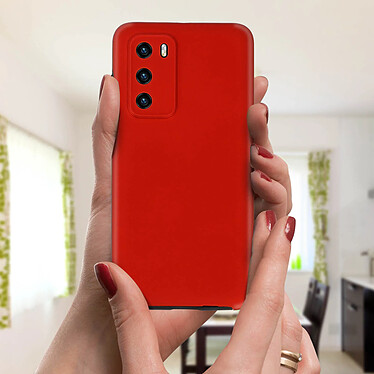 Acheter Avizar Coque Huawei P40 Protection Arrière Rigide + Avant Souple Rouge