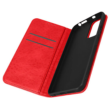 Avizar Housse pour Xiaomi Redmi Note 11 et Note 11s Clapet Portefeuille Support Vidéo  rouge