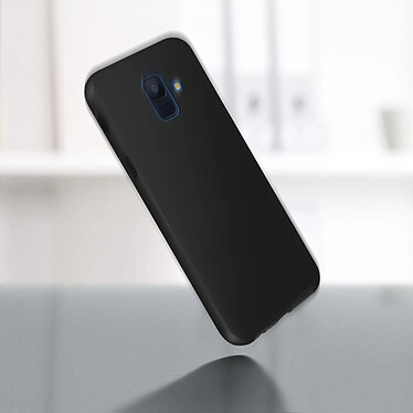 Avizar Coque Galaxy A6 Protection Silicone + Arrière Polycarbonate - noir pas cher