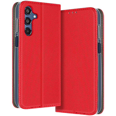 Avizar Étui pour Samsung Galaxy M35 Clapet Porte-carte et Support Rouge