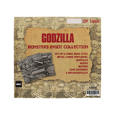 Godzilla - Lingots Godzilla Monsters Limited Edition Limited Edition pas cher