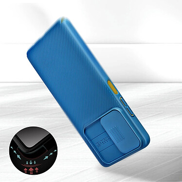 Nillkin Coque pour Xiaomi Poco M4 Pro 5G / Redmi Note 11S 5G Hybride Cache Caméra CamShield Pro  Bleu pas cher