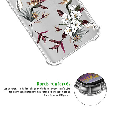 Acheter LaCoqueFrançaise Coque Xiaomi Redmi 9T Silicone antichocs Solides coins renforcés  transparente Motif Fleurs Sauvages