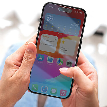 Avizar Film Écran pour Apple iPhone 15 et 15 Pro Incassable Anti-rayures   Transparent pas cher