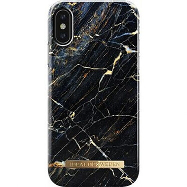 IDEAL OF SWEDEN Coque pour iPhone X/XS Fashion Port Laurent Marbre Noir