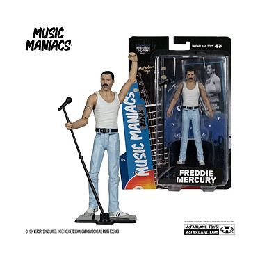 Acheter Freddie Mercury - Figurine Music Maniacs Rock Freddie Mercury 15 cm